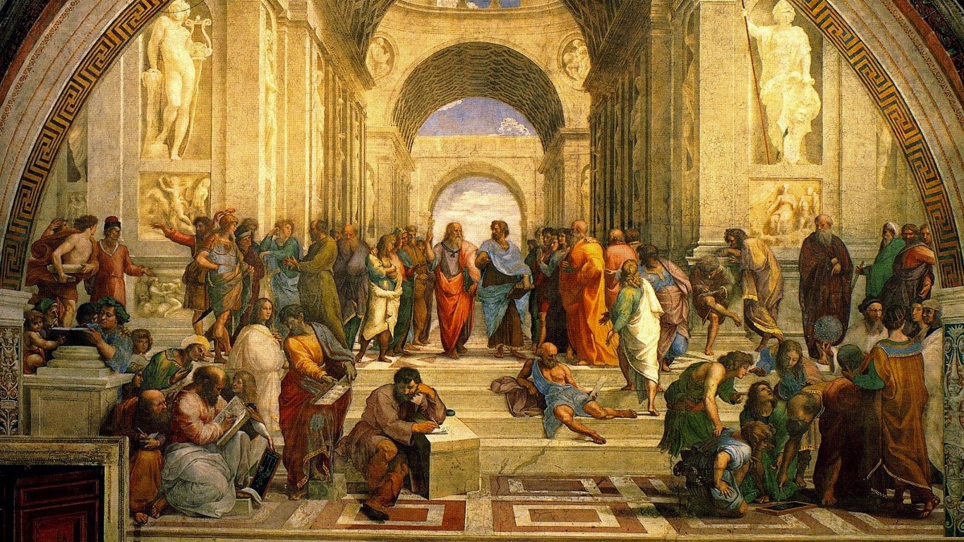 LA ESCUELA DE ATENAS LA ESCUELA DE ATENAS