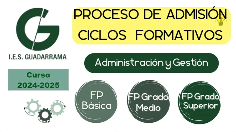 Proceso admisión ciclos formativos